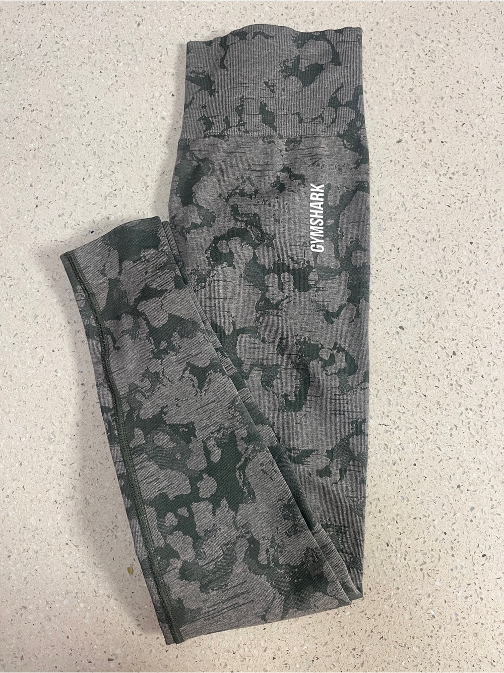 GYMSHARK High Waisted Sculpted Seamless Compression Camo Contour Leggings Small